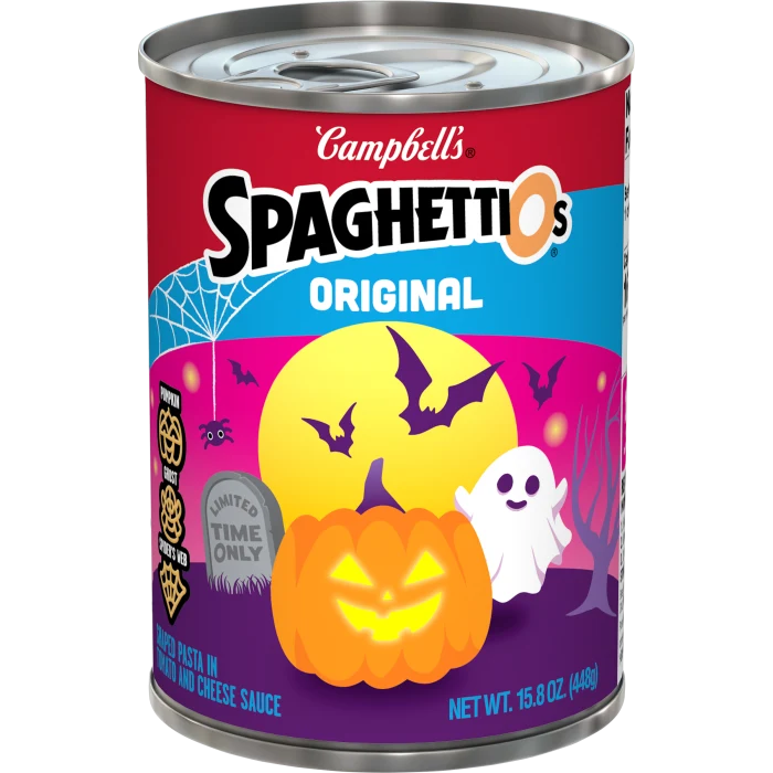Original Canned Pasta with Fun Halloween Shapes