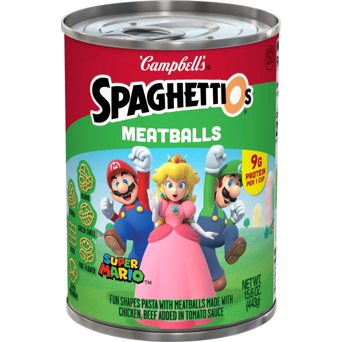 Super Mario Bros Canned Pasta with Meatballs