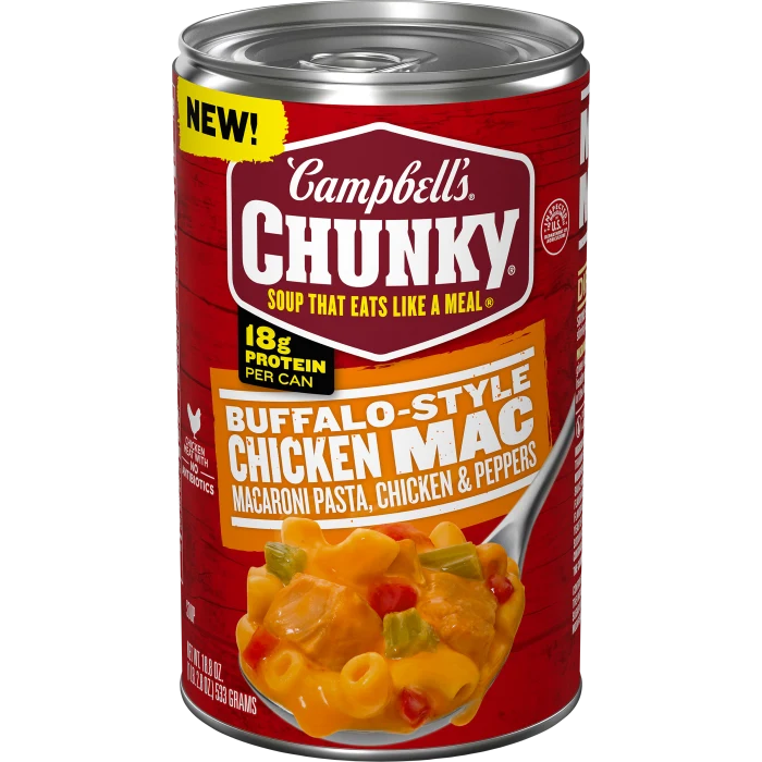 Buffalo-Style Chicken Mac Soup